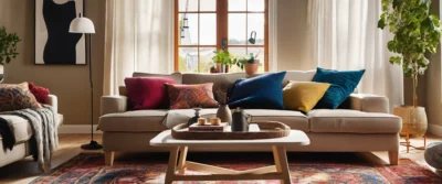 Canapé IKEA moelleux à assise profonde : confort et style abordables
